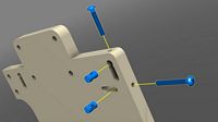 Attach adjustment screws to the ZY plate
